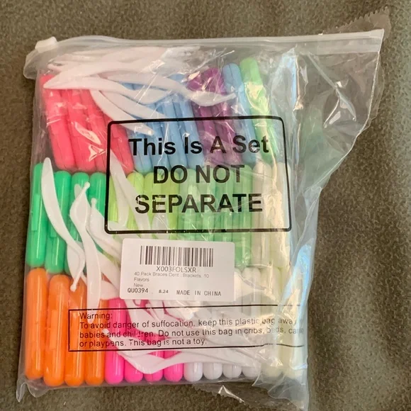 New 40 pack dental wax for braces. 10 flavors. - Picture 1 of 3